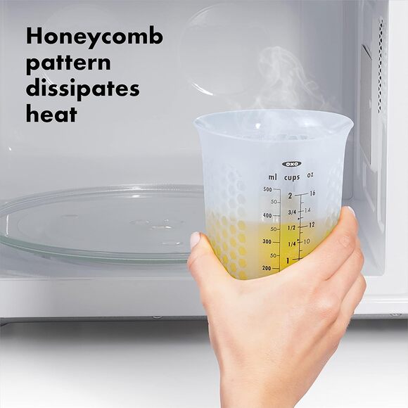 OXO Good Grips 3-Piece Silicone Measuring Cup Set Squeeze & Pour Heat Resistant - Picture 4 of 12